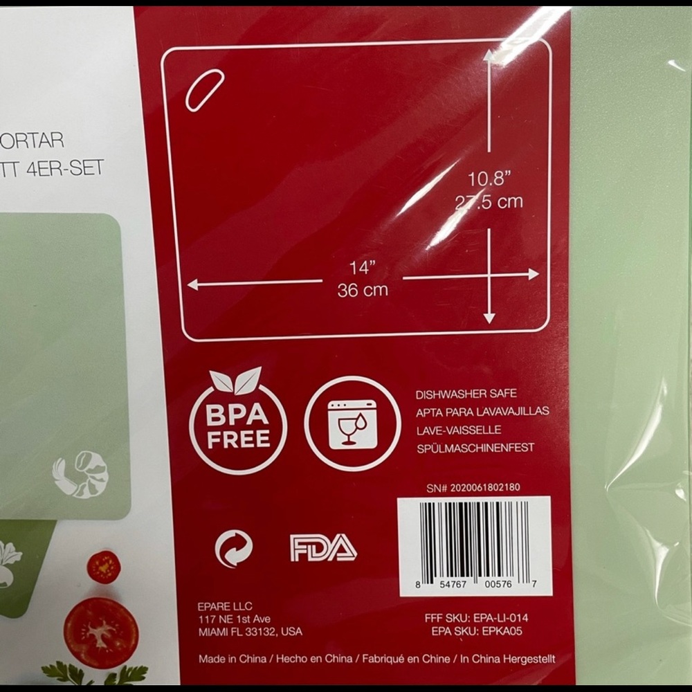 Eparé set of 4 cutting boards, BPA-free. - Picture 11 of 15